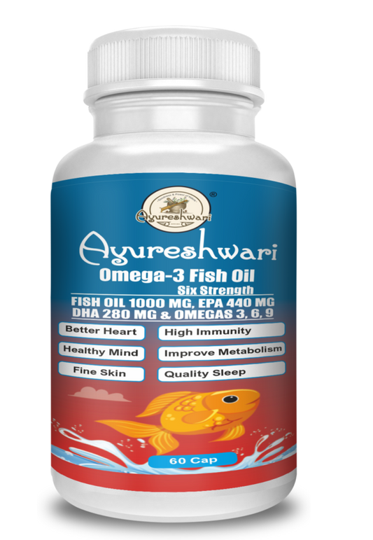 Ayureshwari Omega-3 Fish Oil (Healthier Heart and Brain )